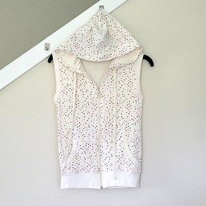 Twenty One Sleeveless Zip-Up Hoodie